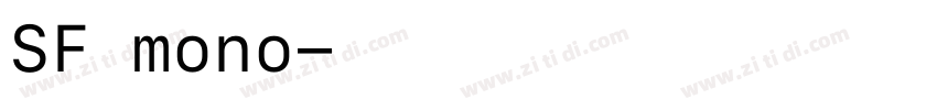 SF mono字体转换